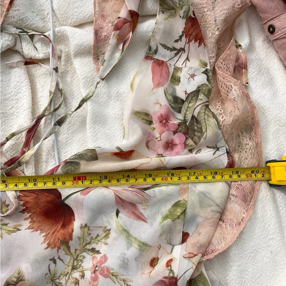 We Are Kindred Field Floral Summer Jumpsuit Size US 8 Tall Friendly - Picture 10 of 11